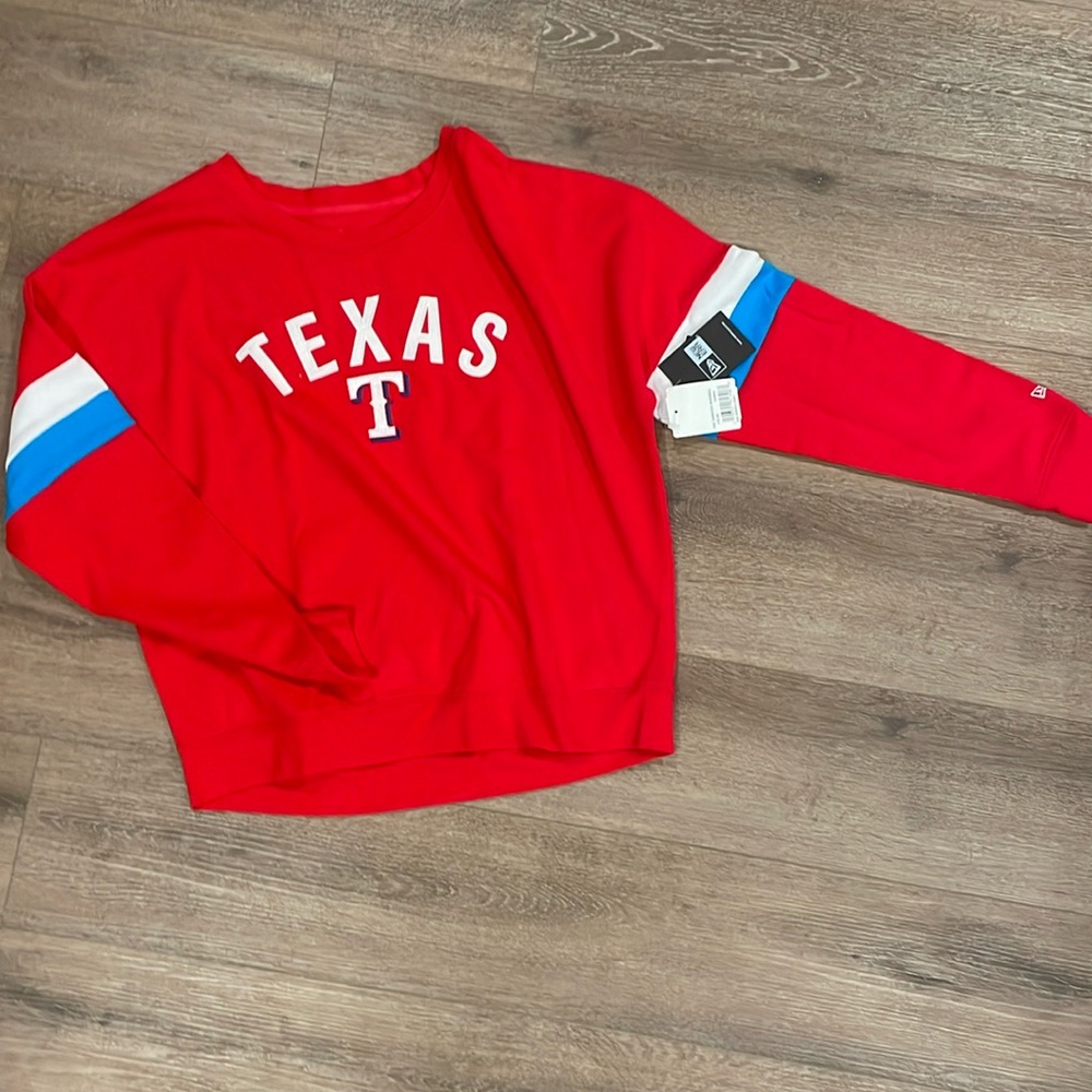Texas Rangers Crewneck, never worn, tags attached